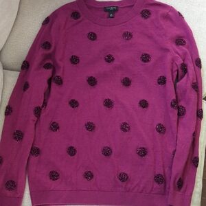 Talbots Women's Magenta Sweater Sz: Small Petite